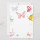 Magische Schmetterlinge Einladung zum Geburtstag 2 (Rückseite)