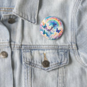 Magische Schmetterlinge und Regenbogenfarben Button (Beispiel)