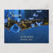 Magische Schmetterlingswälder Save the Date Postka Ankündigungspostkarte (Vorderseite)