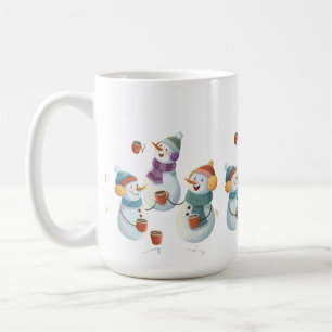 Magische Schneemänner Winter Nacht – Gemütliche We Kaffeetasse