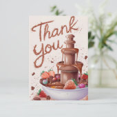 Magische Schokolade Dankeskarte (Stehend Vorderseite)