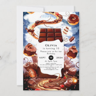 Magische Schokolade Geburtstag Einladung