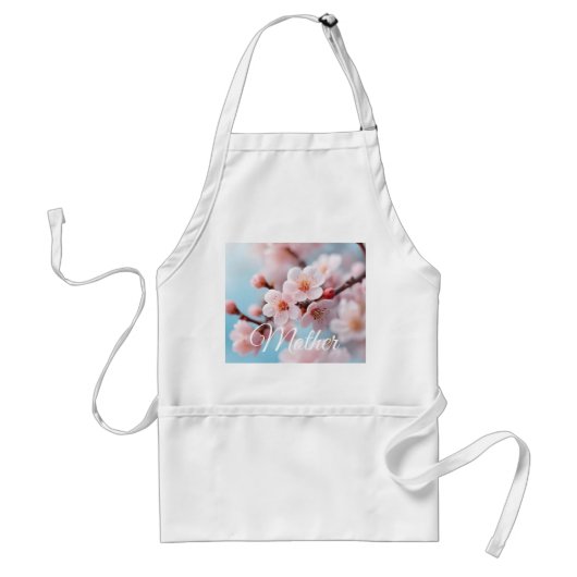 Magische Schürze mit rosa Blüten (Vorne)