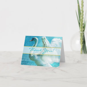 Magische Schwan Hochzeit Danke