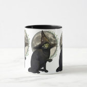 Magische schwarze Katze Tasse (Zentrum)