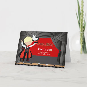 Magische Show danken Ihnen Dankeskarte