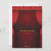 Magische Show-Einladung Einladung (Rückseite)