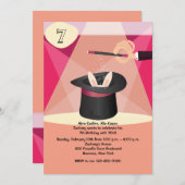 Magische Show-Einladung Einladung (Vorne/Hinten)