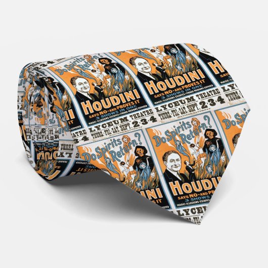 Magische Show Harrys Houdini - Ghostbuster 1909 Krawatte (Gerollt)