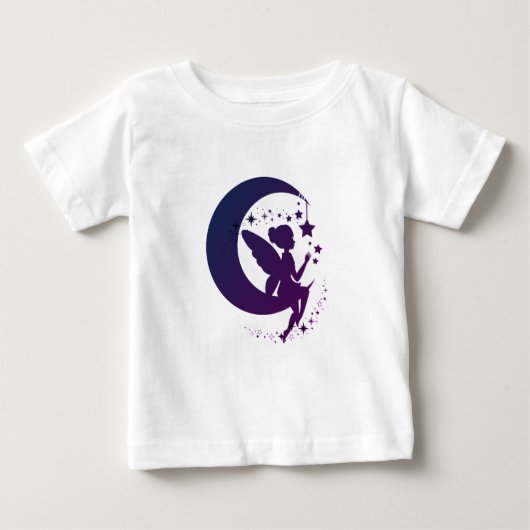 Magische Silhouette auf dem Mond Baby T-shirt (Vorderseite)