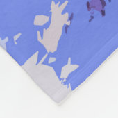 Magische Skateboardfahrt - Skateboarder Fleecedecke (Ecke)