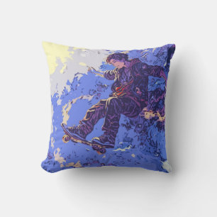 Magische Skateboardfahrt - Skateboarder Kissen