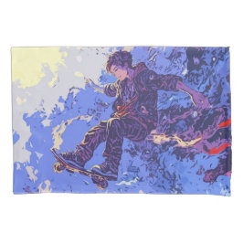 Magische Skateboardfahrt - Skateboarder Kissenbezug