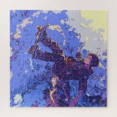 Magische Skateboardfahrt - Skateboarder Puzzle (Horizontal)