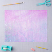 Magische Skriptdekoupage Lila Pink Imitats Glitzer Seidenpapier (Basteln)