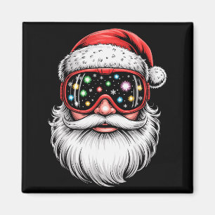 Magische Snowboard Ski Brille Santa Weihnachten Magnet