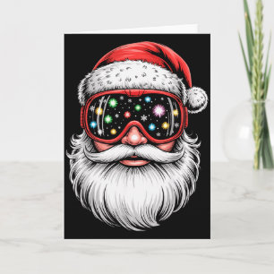 Magische Snowboarden Skibrille Santa Weihnachten Karte