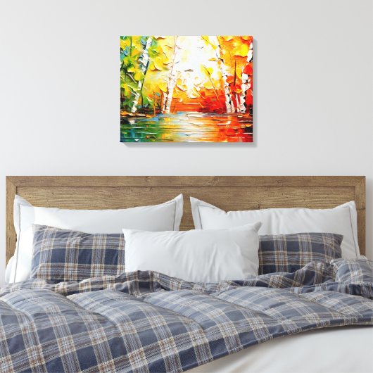 Magische Sommerkunst Leinwanddruck (Insitu (Schlafzimmer))