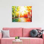Magische Sommerkunst Leinwanddruck (Insitu (Wohnzimmer))