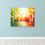 Magische Sommerkunst Leinwanddruck (Insitu (Holzboden))