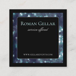 Magische Sparkle Print Business Card Quadratische Visitenkarte