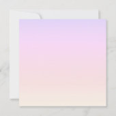 Magische Sparkling Einhorn Geburtstagseinladung Einladung (Rückseite)