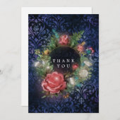 Magische Sparkling Vintage Babydusche Dankeskarte (Vorne/Hinten)