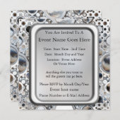 Magische Spiegel Einladung (Vorne/Hinten)