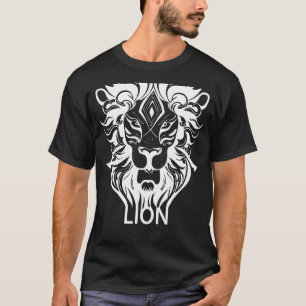 Magische spirituelle Löwe Heilige Geometrie Pyrami T-Shirt