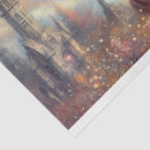 Magische Steampunk Red Panda Flight Decoupage Seidenpapier (Ausschnitt)