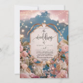 Magische Sterne und Glitzern - Moderne Hochzeit Einladung (Vorderseite)