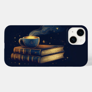 Magische Sterne und Kaffee mit Büchern Case-Mate iPhone 14 Hülle