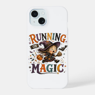 Magische süße Halloween-Hexe im Wasserfarbenstil A iPhone 15 Hülle
