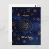 Magische Symbole des Schutzes Mandala Pagan Hexe Postkarte (Vorne/Hinten)