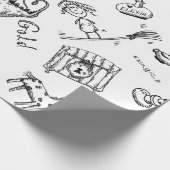 Magische Symbole Geschenkpapier (Ecke)