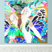 Magische Tanz Stretched Canvas Print Leinwanddruck (Insitu (Holzboden))