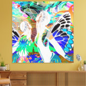 Magische Tanz Stretched Canvas Print Leinwanddruck (Insitu (Wohnzimmer))