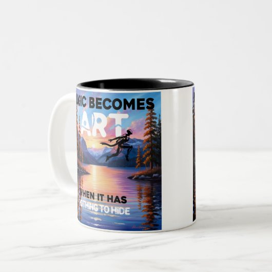 Magische Tasse Kunst (Vorderseite Links)