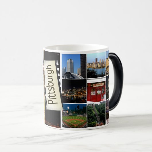 Magische Tasse-Pittsburgh-Image wird angezeigt, we Verwandlungstasse (VorderseiteRechts)
