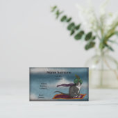 Magische Teppich-Katze, Visitenkarteschablone Visitenkarte (Stehend Vorderseite)