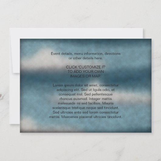 Magische Teppichkatze, Einladung (Rückseite)