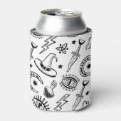 Magische Tinte Zeichnend nahtloses Muster Dosenkühler (Kanne Vorderseite)
