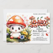 Magische Toadstool Trail Babydusche Einladung (Vorderseite)