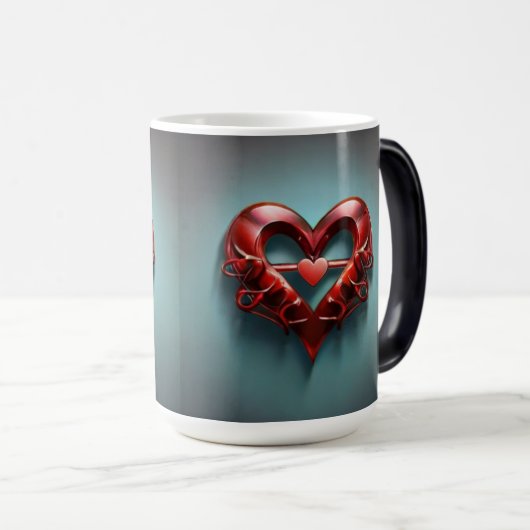 Magische Transformationen Liebe Symbol Morphing Ta Verwandlungstasse (VorderseiteRechts)