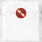 magische Tulpen Runder Aufkleber (Tasche)
