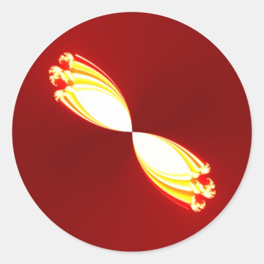 magische Tulpen Runder Aufkleber (Vorderseite)