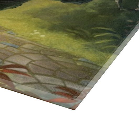 Magische u. mystische Fantasie Schneidebrett (Ecke)