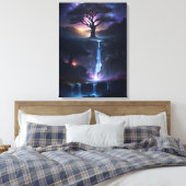 Magische Umgebung Wandkunst mit magischen Farben Leinwanddruck (Insitu (Schlafzimmer))