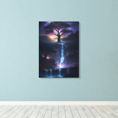 Magische Umgebung Wandkunst mit magischen Farben Leinwanddruck (Insitu (Holzboden))