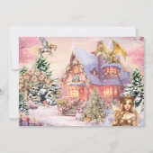 Magische und Whimsikale Weihnachtszucht Feiertagskarte (Vorderseite)